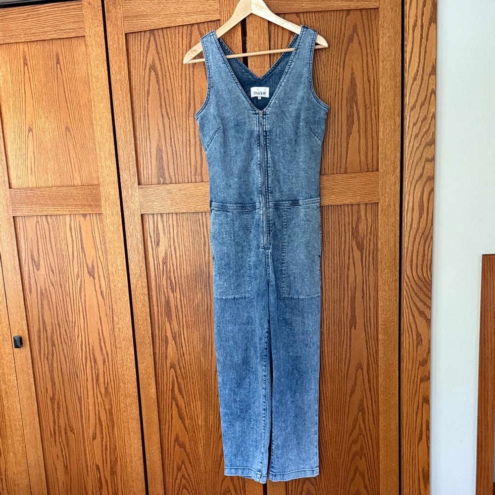 DU/ER Blue Denim Jumpsuit